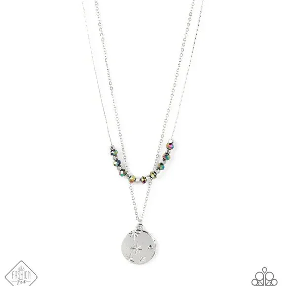 Paparazzi Jewelry - Stunning Supernova & Artificial Starlight Necklace & Earring - Picture 2 of 10